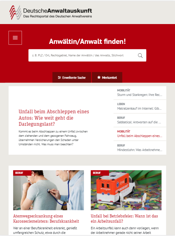 anwaltauskunft.de » Urban Media