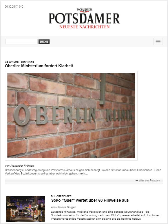 Potsdamer Neueste Nachrichten » Urban Media