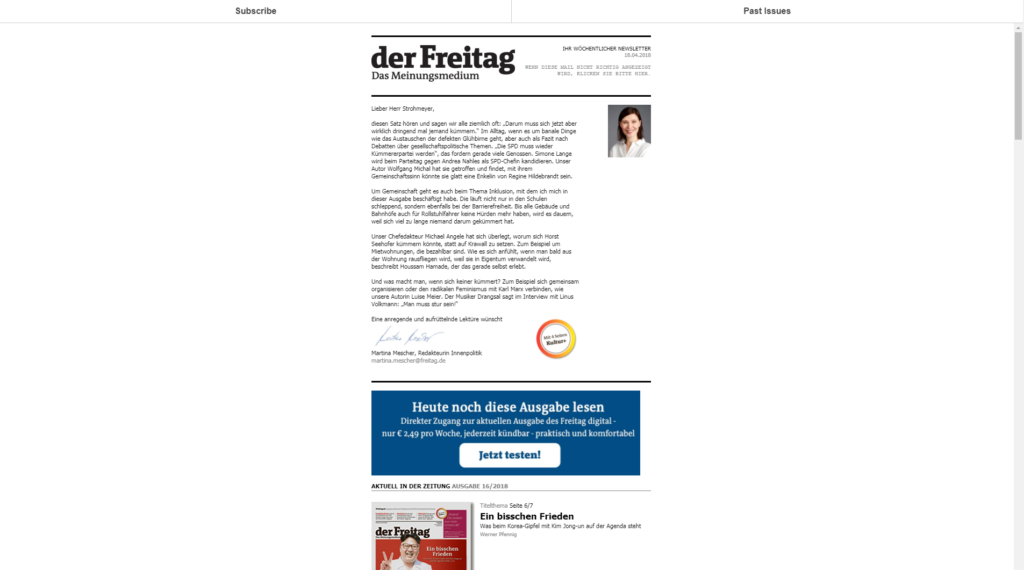 Der Freitag Newsletter » Urban Media