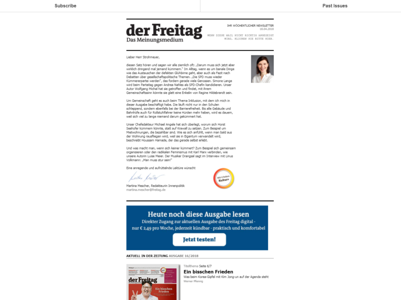 Der Freitag Newsletter » Urban Media